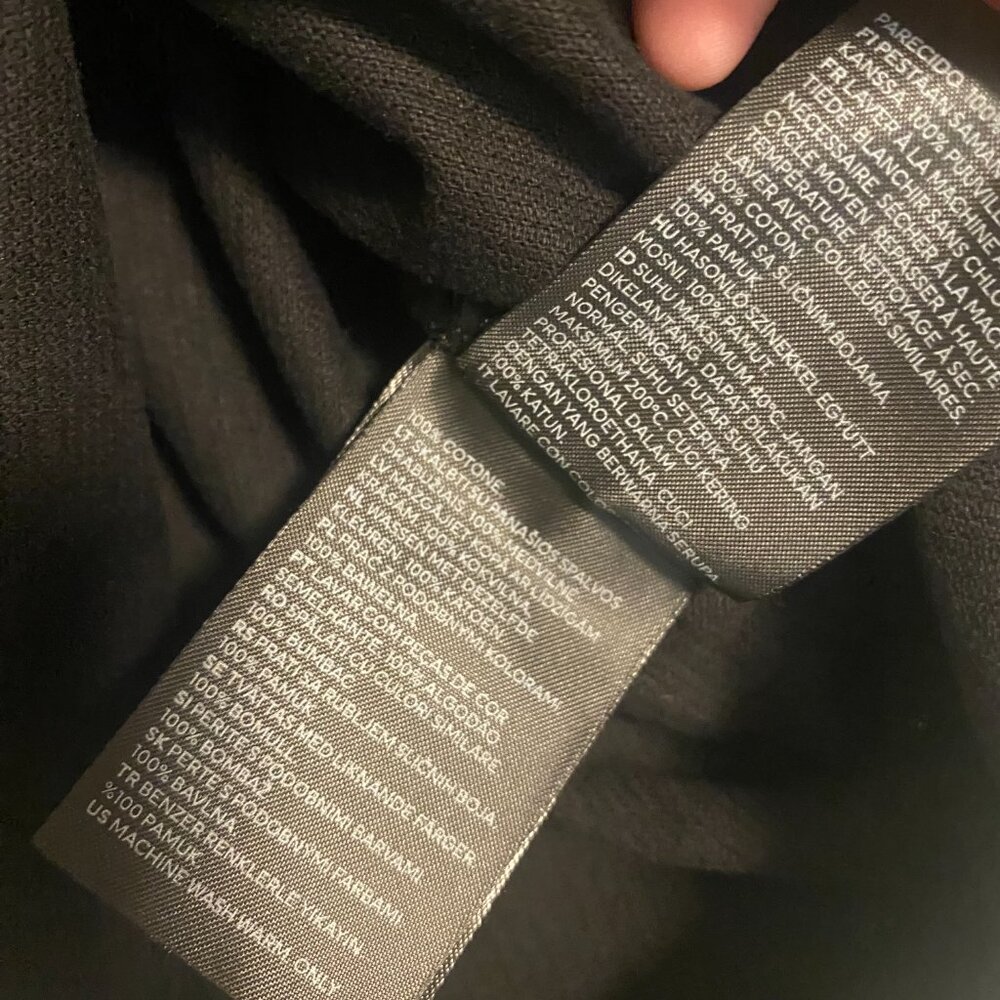 H&M Corduroy Balck Oversized Shirt Size M - Picture 5 of 8
